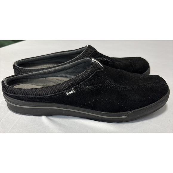 Keds Women's 8 Black Slip On Mule Shoes Clogs Arch Support Basic Staple Neutral - Picture 1 of 7
